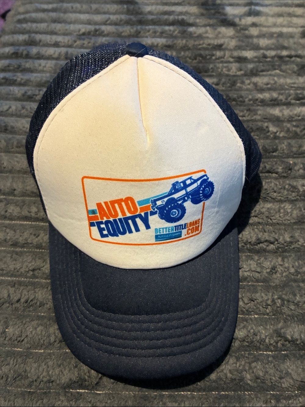 Auto Equity Trucker Hat - Navy & Cream